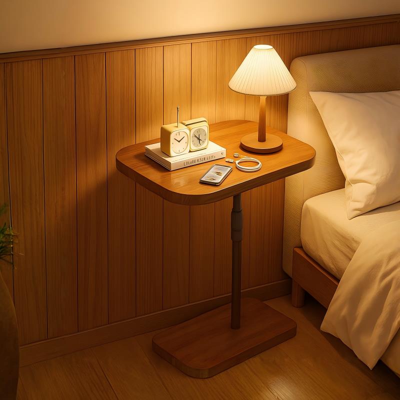 可移动可升降床边桌小户型家用卧室床头柜出租屋床头置物架小边几