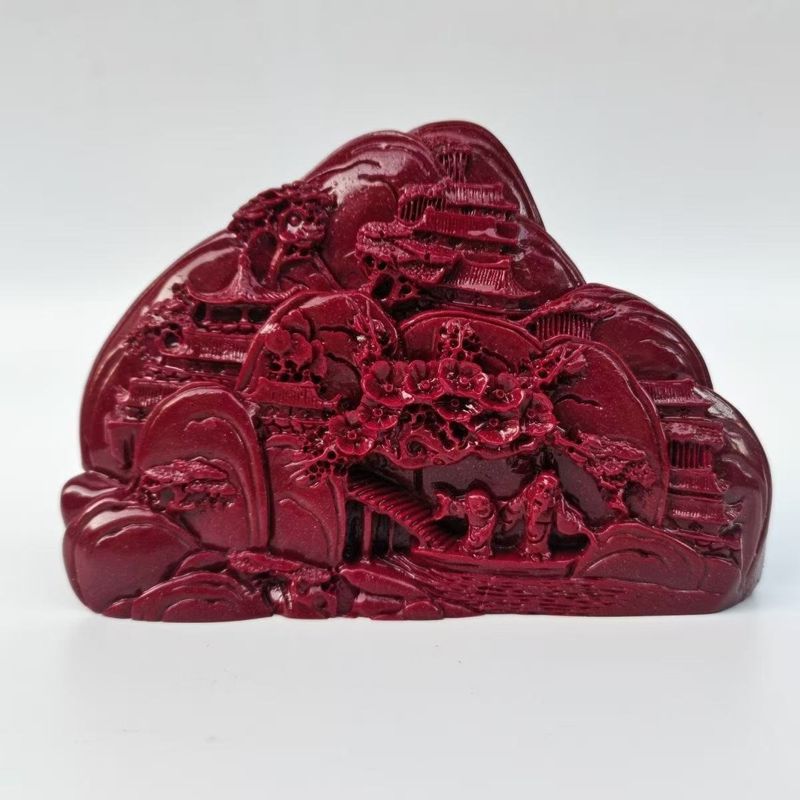 2025新款朱砂聚宝盆发财树龙龟文曲文昌塔工艺品直播热卖批发礼品