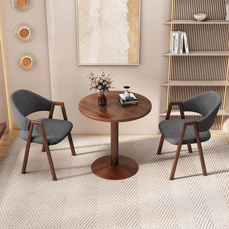 简易休闲接待洽谈桌椅组合奶茶店咖啡厅店接待一桌两椅阳台小圆桌,住宅家具,板木餐桌,淘宝优惠券,粉丝福利购,淘宝优惠卷