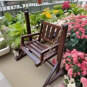 防腐木秋千木吊椅户外庭院单座花园实木摇椅阳台木秋千