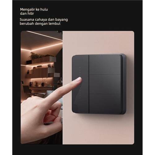 Apara卡农智能墙壁开关Z1Pro零单火通用接入HomeKit全屋控制面板