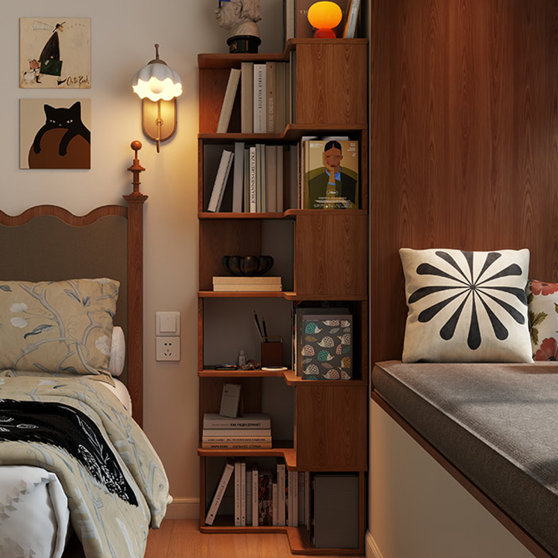 实木芯转角手办展示柜客厅墙角柜拐角墙边柜子卧室收纳柜置物架