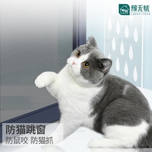 定制防猫跳楼家用自装 纱窗推拉式 防蚊沙窗户阳台不锈钢纱窗金刚网
