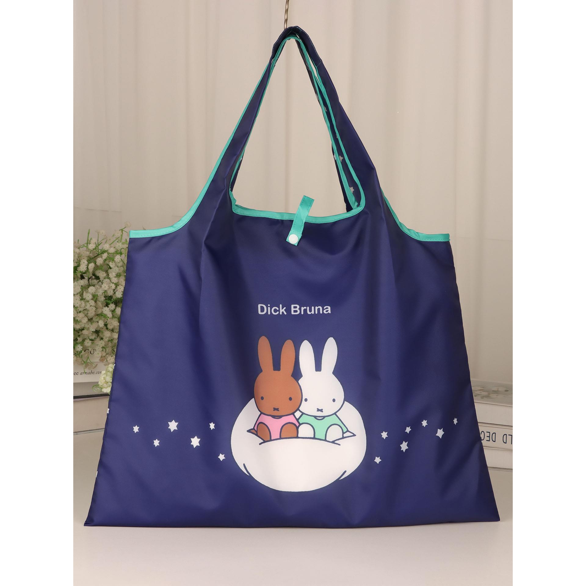 日式卡通可爱折叠大购物袋加厚书包环保书包肩超市杂货购物袋