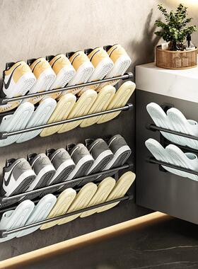 【下单立减50】免打孔客厅门后鞋架折叠鞋架壁挂式拖鞋架鞋架_HL