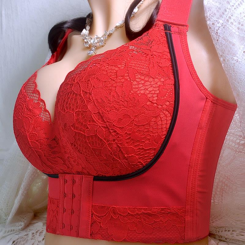 秋冬内衣女七排扣大胸显小调整型内衣薄款胖mm收副乳美容院大胸罩