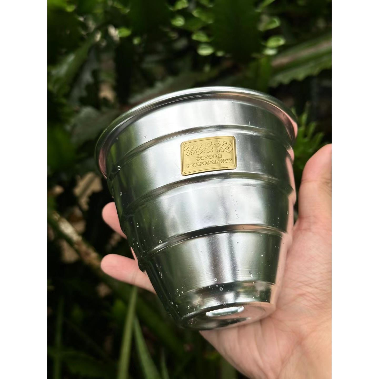 特价款Masses m&m 电镀S桶 块根植物多肉布纹球观根控根透气花盆