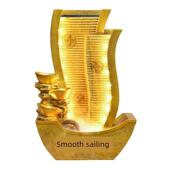 开门见山招财 循环水公司专 客厅流水摆件 假山景观 顺水推舟