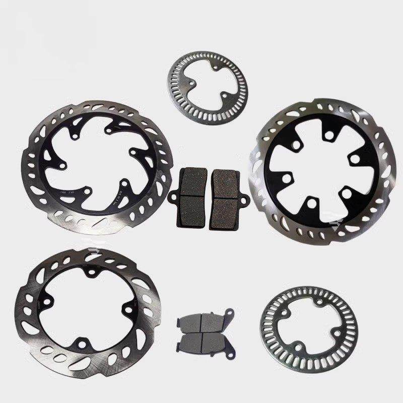 无极250RR Q250前后碟煞盘煞车片LX250GS-3碟煞碟片250-19ABS齿圈