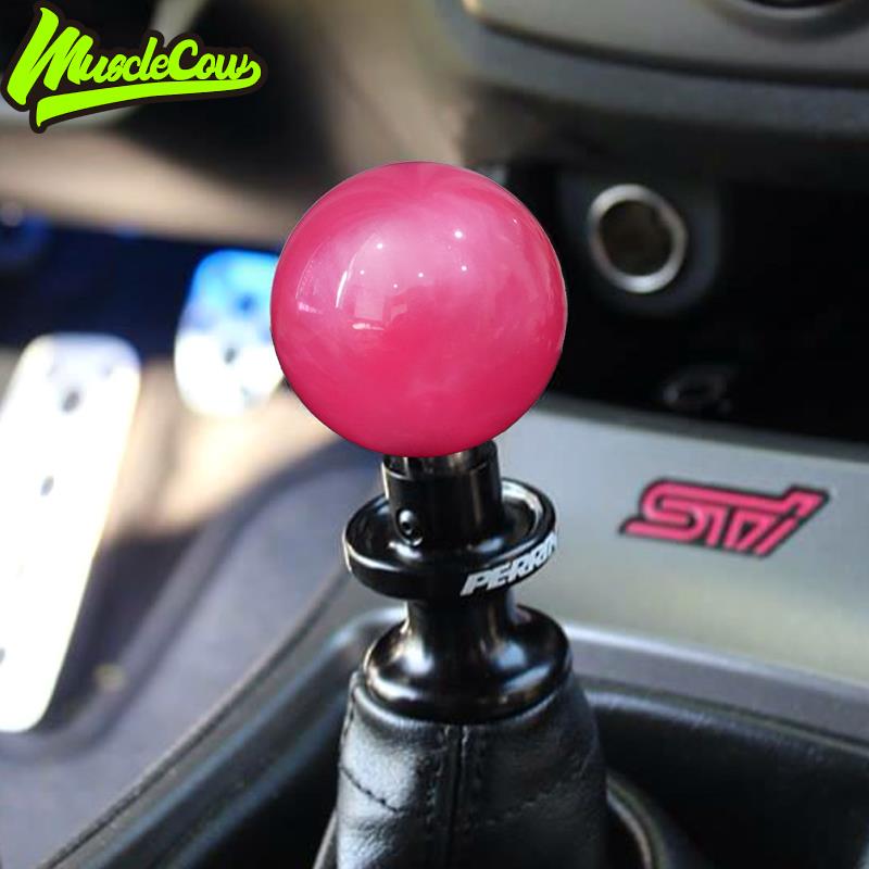 汽车换档把手头粉色手球手排换档把手头改装换档头可爱排挡头排档