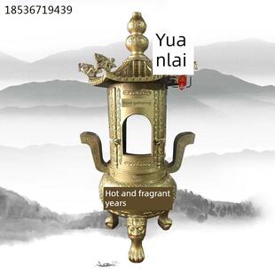 寺庙香炉丁宗寺庙户外铸铁钱炉锭炉户外烧钱纸铜炉铸铜景区定制