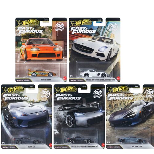 Hotwheels 风火轮速度与激情速霸奔驰雷克萨斯尼桑迈凯轮合金车模
