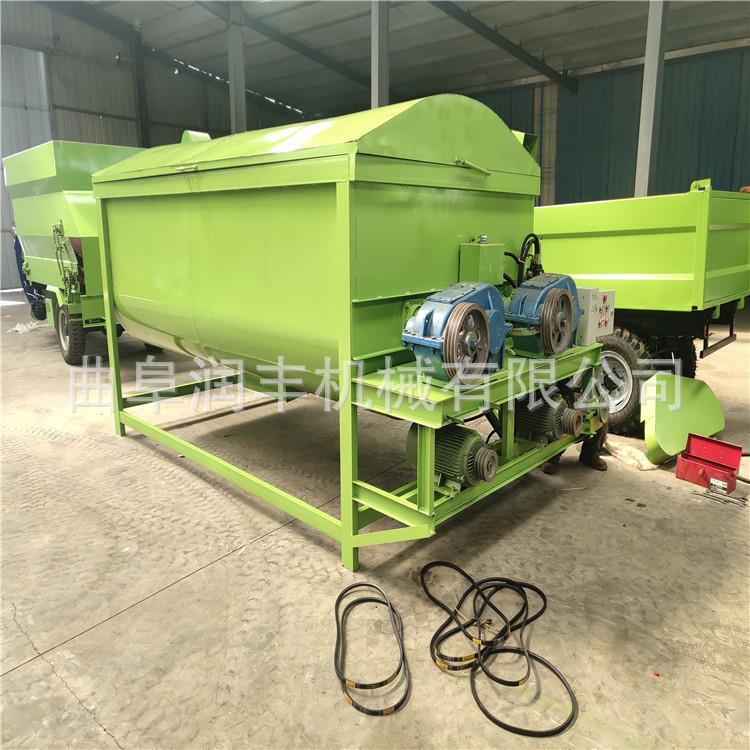 纯电铜电机搅螺旋拌机螺旋搅拌5方动牧场混机畜禽养殖双料轴拌草