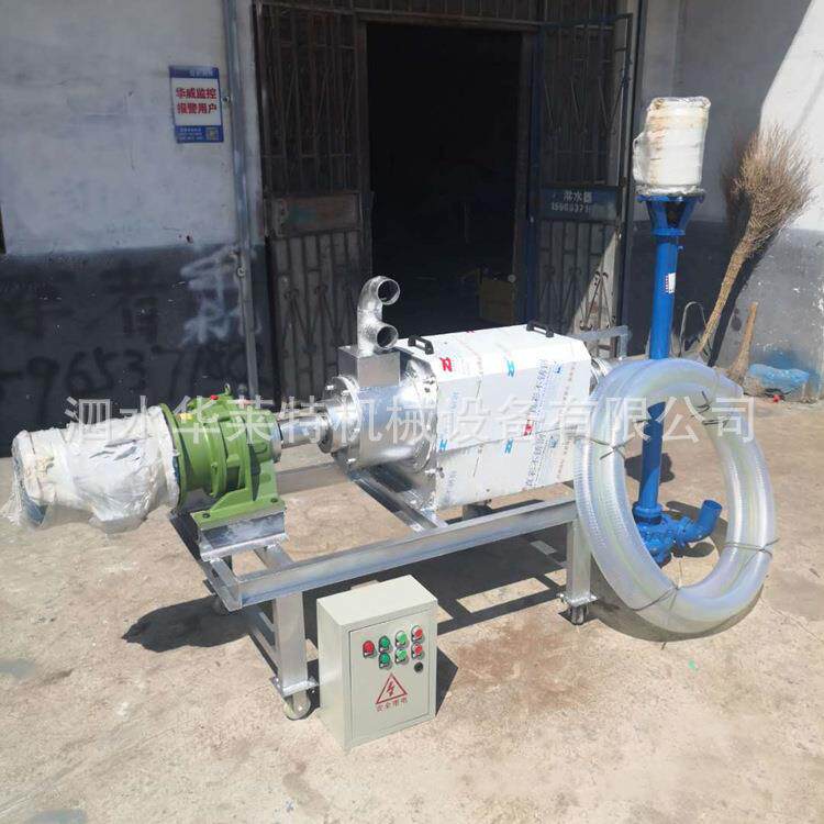 挤鸭粪固液脱水机 猪粪干湿分离脱 螺旋压不锈机钢ACH牛羊粪便水