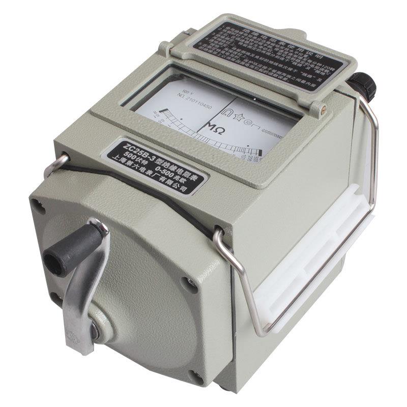 上海六厂梅格牌缘电阻测量仪绝摇 表Z-7ZCC25B-3 手摇式兆欧表