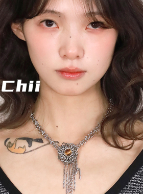 西迟夸张之眼珍珠原创乘风感甜酷项链夸张粗链