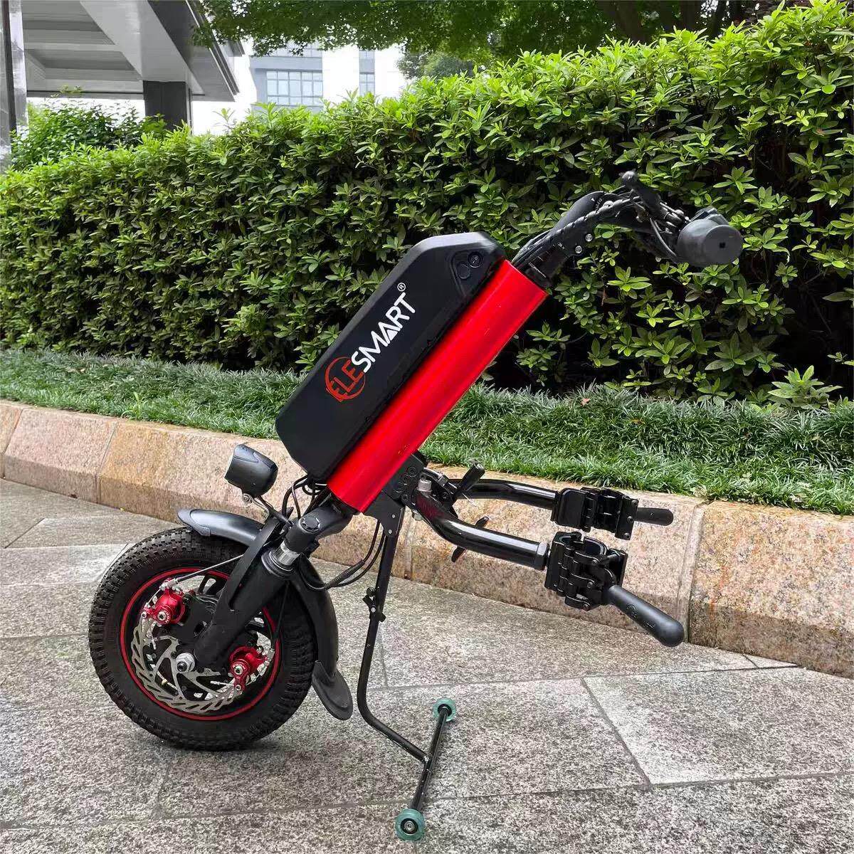 怡乐轮椅车头电动驱动头锂电超轻易携带手动运动轮椅牵引机头