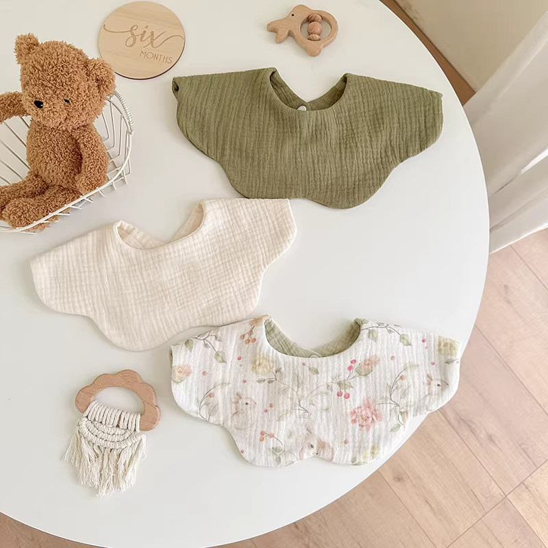 六层婴儿口水巾a类纯棉透气正反可用小围嘴新生儿男女宝宝秋冬,婴童用品,口水巾,淘宝优惠券,粉丝福利购,淘宝优惠卷