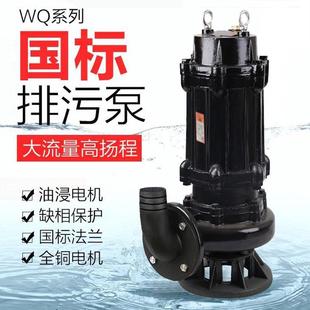 泥浆泵 大小型污水泵家用化粪池抽粪潜水排污泵无堵塞立式