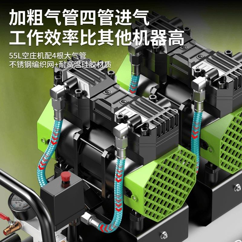飞豹小型无油静音空压机便携式空气压缩机220v木工高压打气充气泵