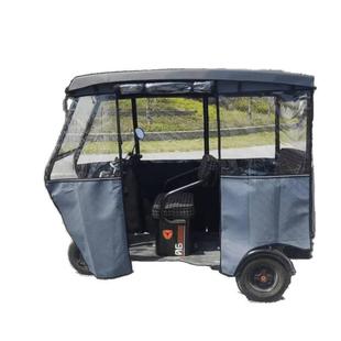 三轮车一体雨棚新款卡通印花电动雨棚全封闭遮车休闲三轮车车棚