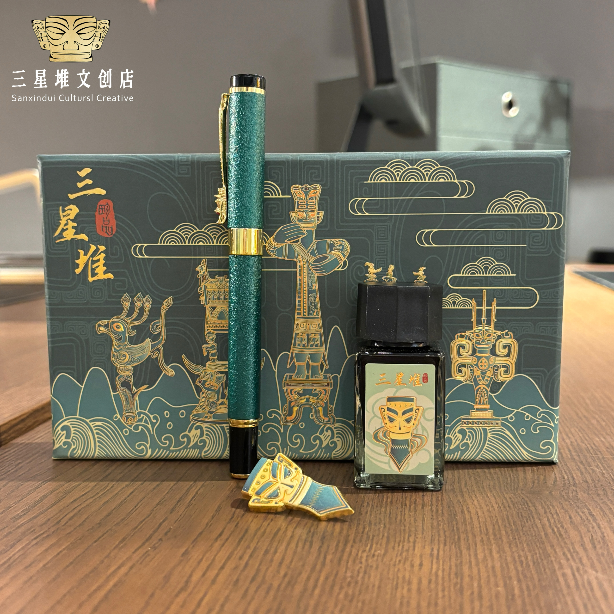 三星堆文创钢笔礼盒成都旅游纪念