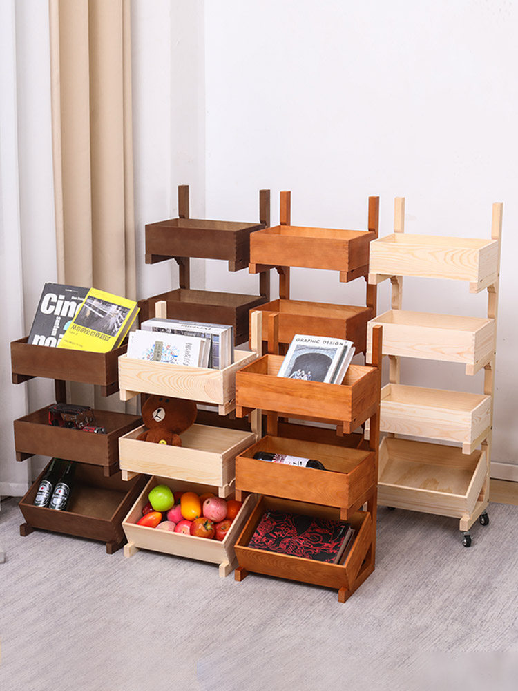 All Solid Wood Storage Rack with Mortise and Tenon Craftsmanship, Multi ...