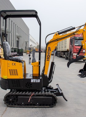 出口日本家用小型挖掘机 HT10B履带式挖沟机 HIGHTOP挖掘机厂家