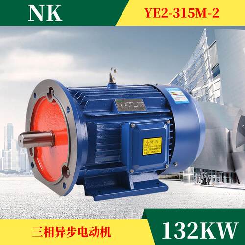 三相交流马达YE2/YE3/Y2/Y315M-2 132W机械设备三相异步电动机