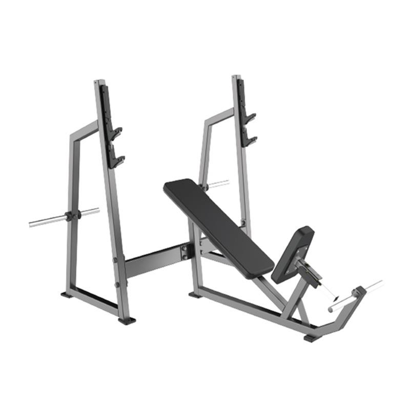 HX-5042 商用卧姿上斜式杠铃卧推架推举椅举重床推胸训练器械