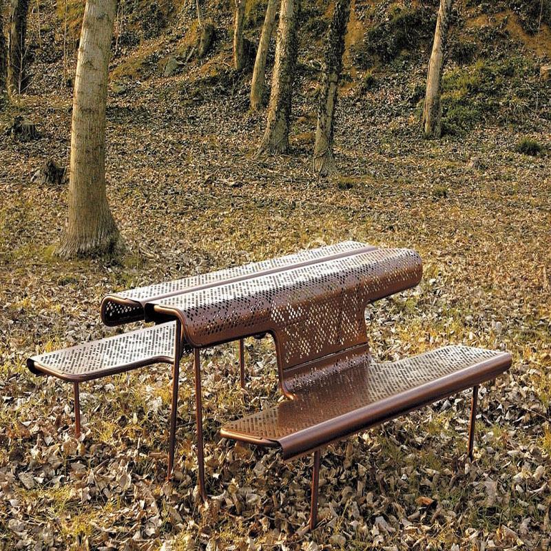 户外公园椅铁艺靠背椅金属不锈钢室外防晒防水靠背酒店等候长椅