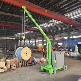 机械小型单臂小吊车1000公斤 电动行走起重机液压小吊机车间吊装