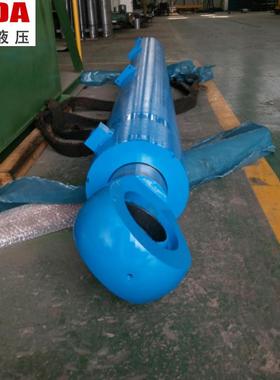 蓝色拉杆液压缸工业设备重型机械液压支撑缸