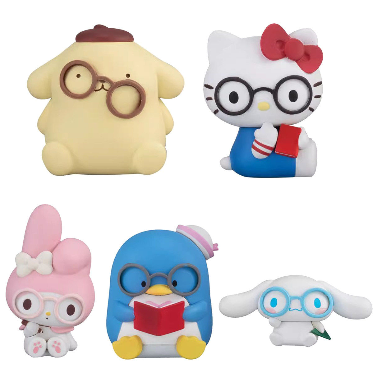 【全款预售】三丽鸥角色戴眼镜造型摆件 kt猫不包邮,模玩/动漫/周边/娃圈三坑/桌游,动漫徽章/立牌,淘宝优惠券,粉丝福利购,淘宝优惠卷