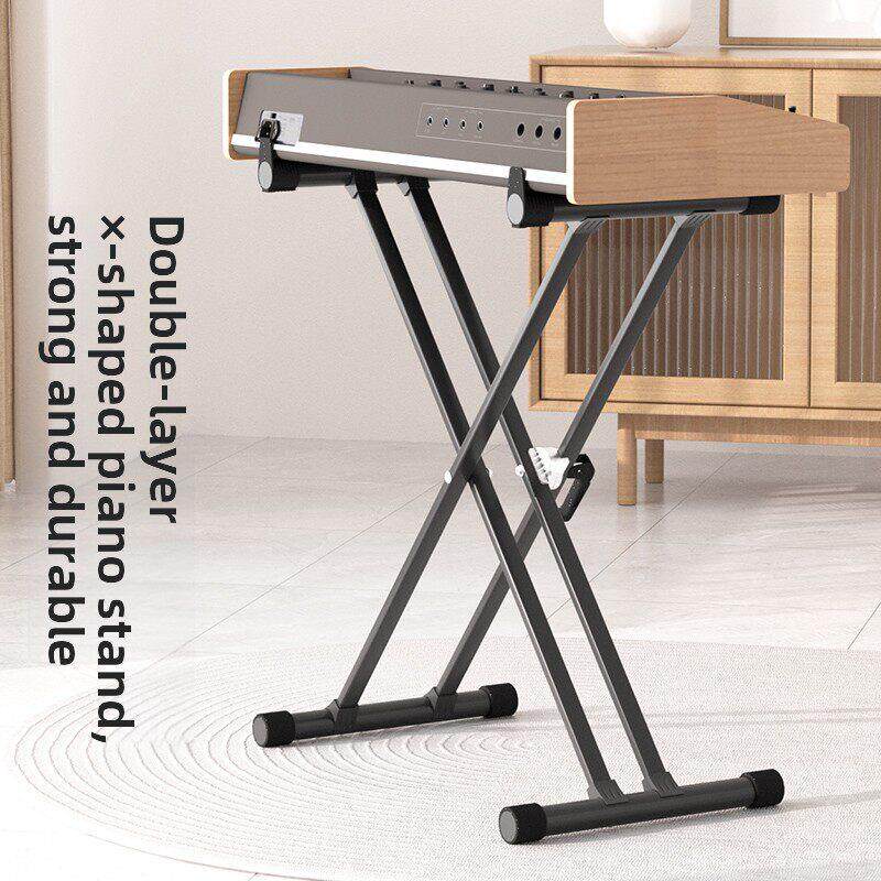 电子琴架双层折叠X型支架合成器古筝电钢琴61键76键88键盘架子