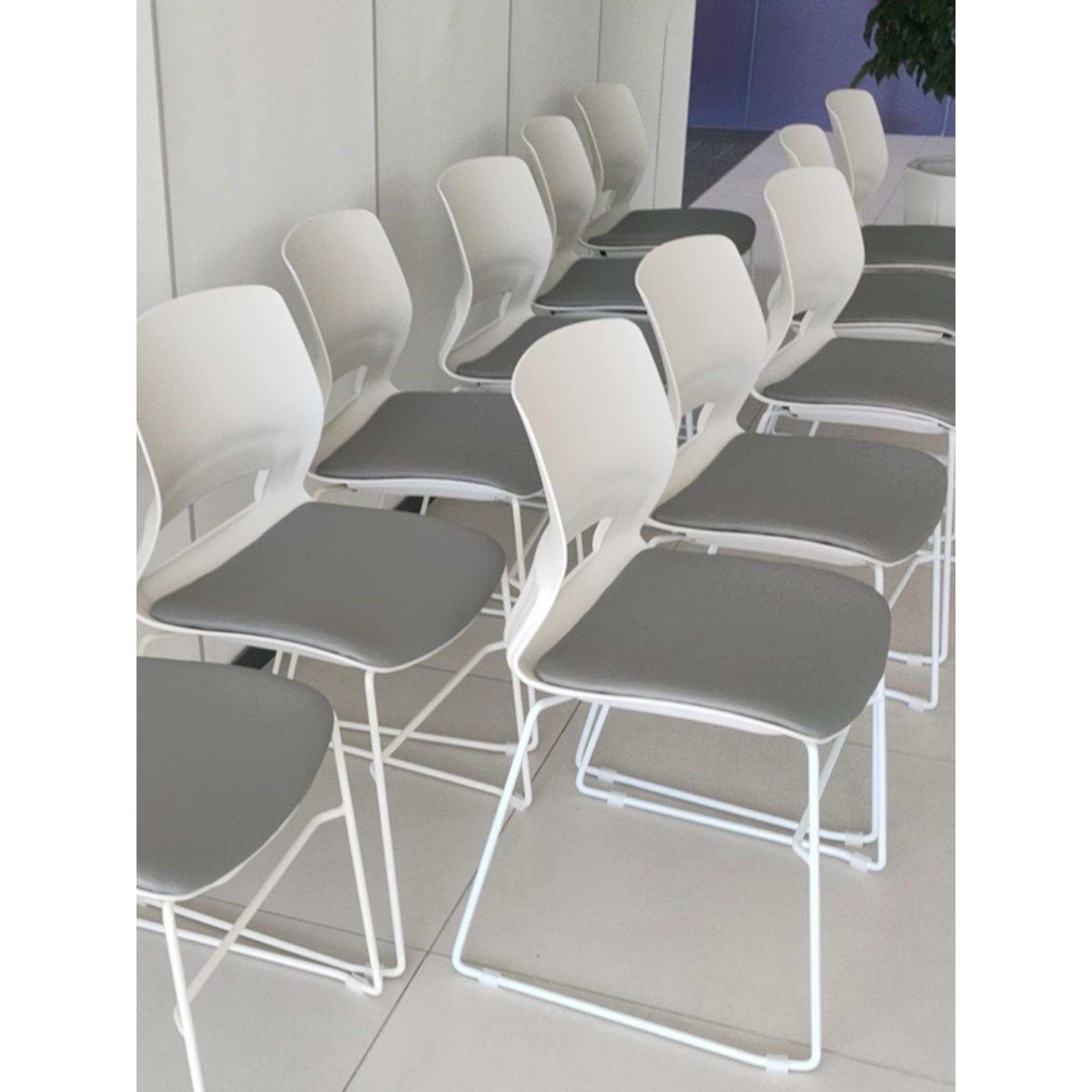 培训椅可叠落会议室靠背洽谈座椅会议椅电脑椅椅子弓形椅简约会客