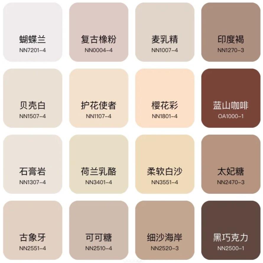 浅咖浅棕巧克力色室内装修粉刷背景墙面净味环保水性涂料乳胶面漆
