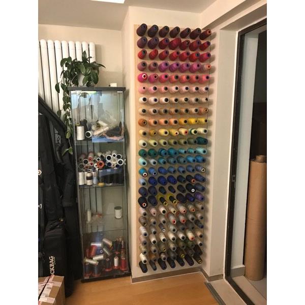 线架缝纫线架洞洞板花架花店木质线圈挂墙丝带架玉线架墙挂置物架