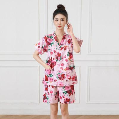 2024新款汗蒸服女纯棉高档韩版可爱洋气大码按摩美容家居睡衣浴服