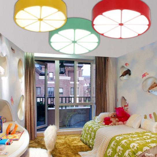 LED儿童游乐园灯早教活动中果other心吸顶灯超吊水店创市意柠檬卡