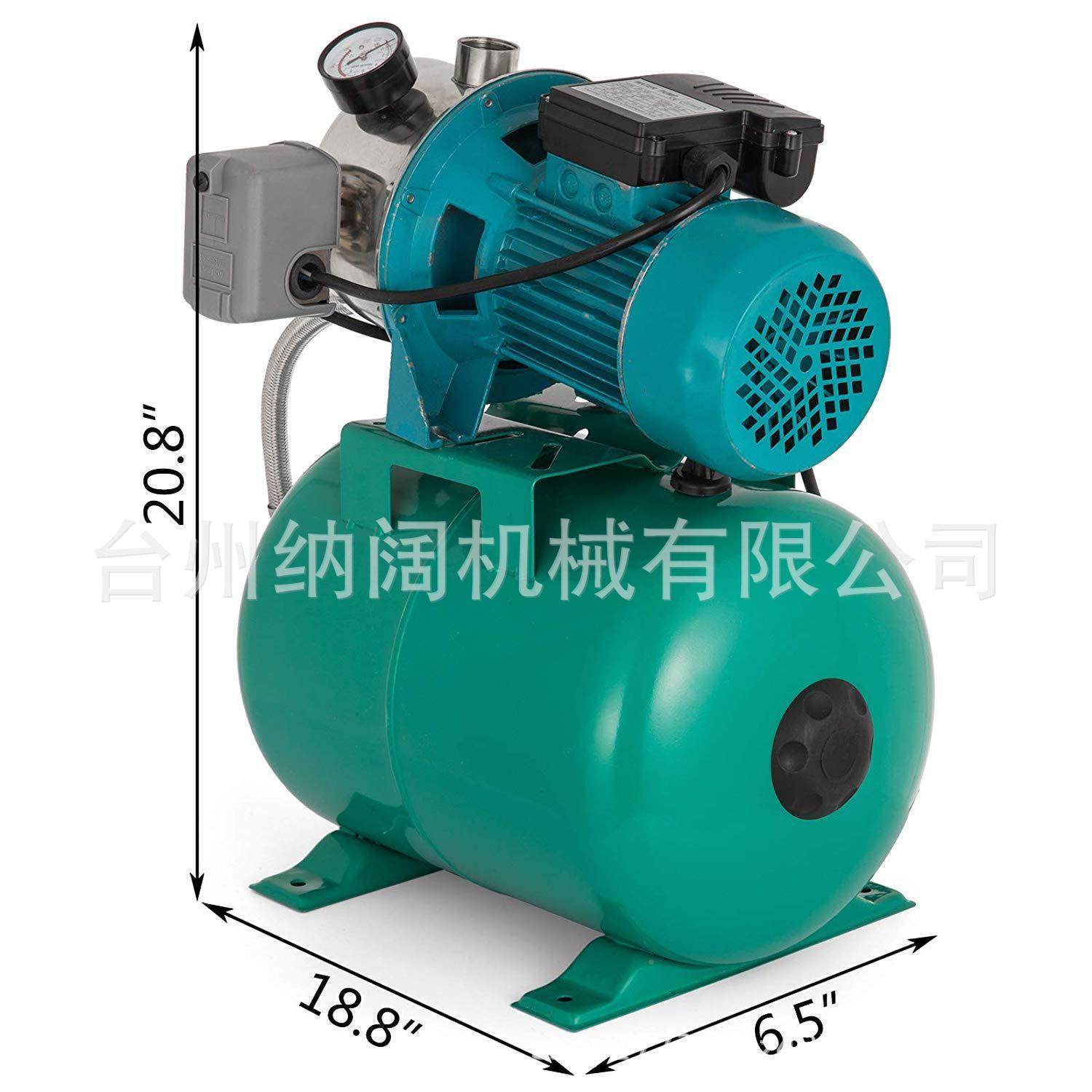 跨境JS-1跨境H不锈钢浅井喷射泵美750W花园增压泵10P抽水泵.110V