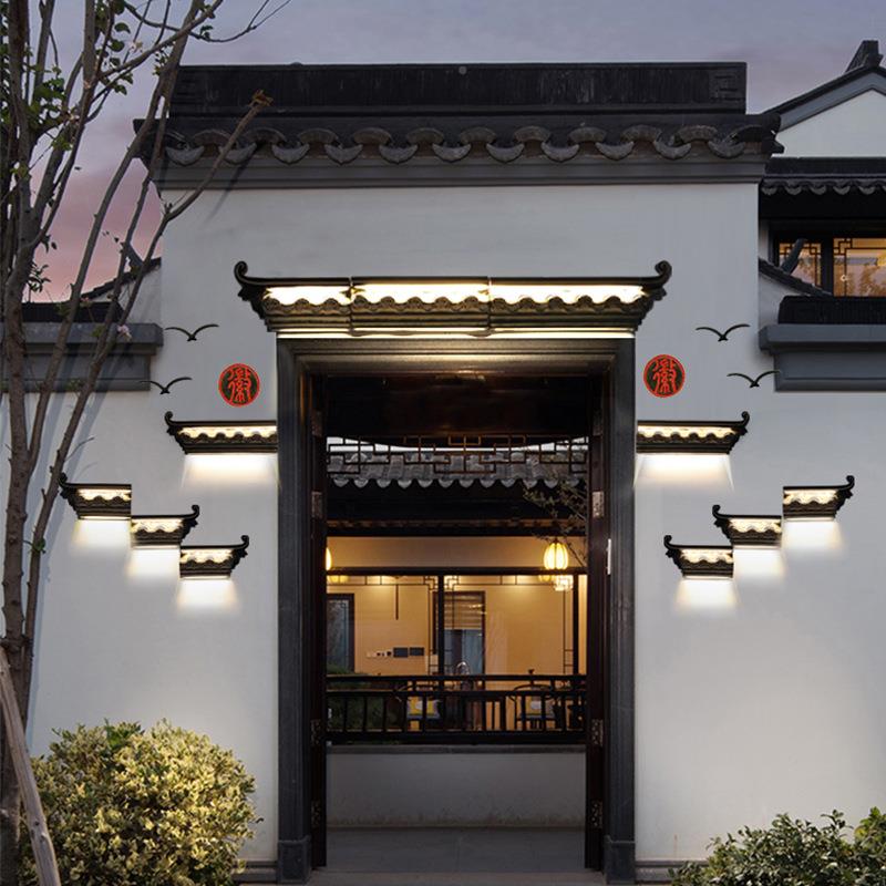 壁灯户外防庭G-1094水徽派新中式墙院室外花园别墅露围太阳能外墙