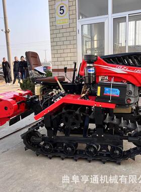 25马带力5马农力乘坐式履带旋耕机 烂泥地HT-LDJ打田机 用履微耕