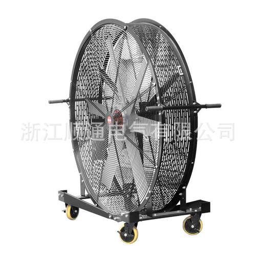 移工业风扇大型.15米 2动米摇手推落地扇 永磁无刷排风扇可调速头