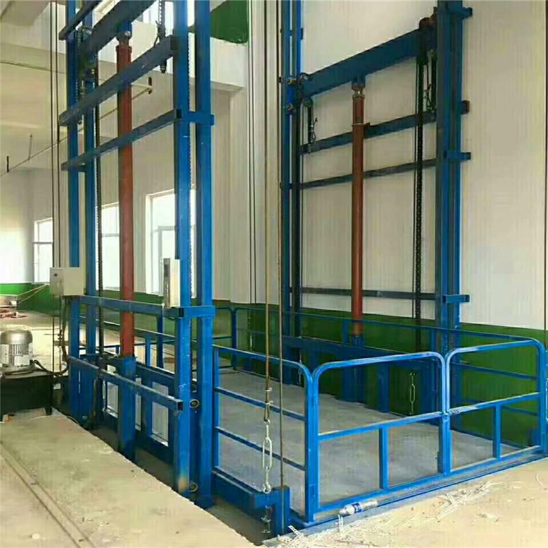 导轨式升液降平台 钢结构压升降梯 货2 3 5吨SJD1定金固定式液卸