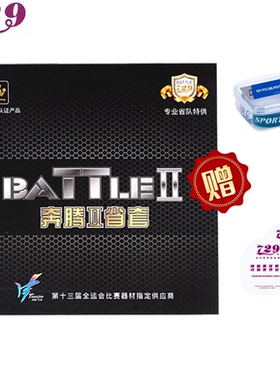 友谊729乒乓球胶皮经典奔腾2省套乒乓球拍粘性反胶蓝海棉国套套胶