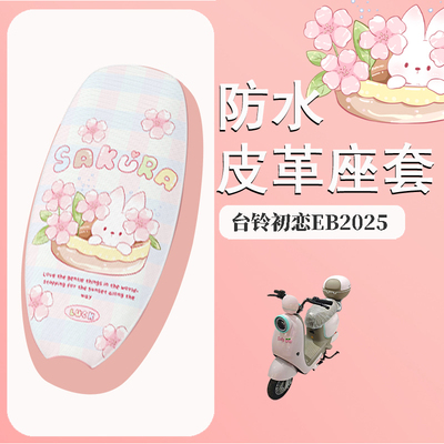 适用于台铃初恋EB2025座套电动车防水坐垫套电瓶车防晒座椅套