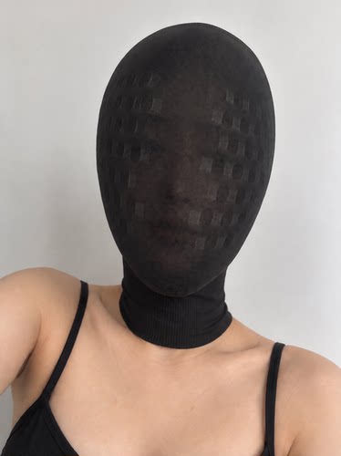 蒙面天鹅绒头套cos面具全脸面罩角色舞台扮演女戴情感有趣头套