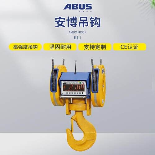 德国安绳博AB动US电钢丝葫起重机环链行车称重载荷显芦示 5t吊钩