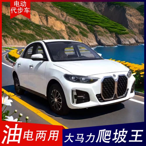 新款四轮电动车新能源电动四轮车全封闭油电两用老年代步车观光车